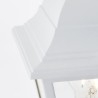 Lampadaire extérieur - BRILLIANT - NISSIE - Blanc - Métal/Verre - 1xE27 60W -...