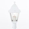 Lampadaire extérieur - BRILLIANT - NISSIE - Blanc - Métal/Verre - 1xE27 60W -...