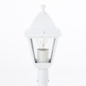 Lampadaire extérieur - BRILLIANT - NISSIE - Blanc - Métal/Verre - 1xE27 60W -...