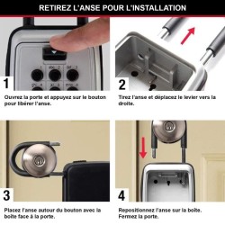 Boite a clés sécurisée - MASTER LOCK - Boutons Poussoirs - Avec Anse - Select...