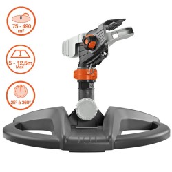 GARDENA Arroseur-canon traîneau Premium – Portée réglable 12.5m max – Superfi...
