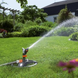 GARDENA Arroseur-canon traîneau Premium – Portée réglable 12.5m max – Superfi...