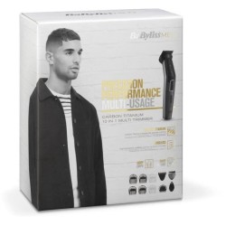 Tondeuse multifonction Babyliss MEN MT727E - 10 en 1 - lames en carbone-titan...