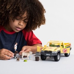 Coffret Visite du Vétérinaire a la ferme 12 Pieces - Avec Animaux de