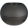 Pot de fleurs Boule - RIVIERA - Granit - D50 H34,5 cm - noir