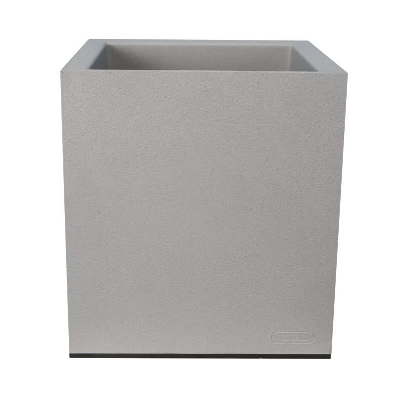 Bac a fleurs - RIVIERA - Granit Carré - Plastique - 40x40 cm - Stone