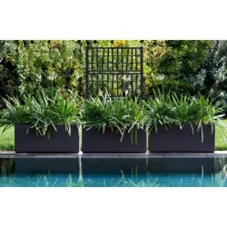 STEFANPLAST Bac a fleur/Jardiniere ETHICA rectangulaire 80 cm - 80x36xh 35 cm...