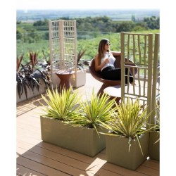 STEFANPLAST Bac a fleur/Jardiniere ETHICA rectangulaire 80 cm  - 100x43x35 cm...