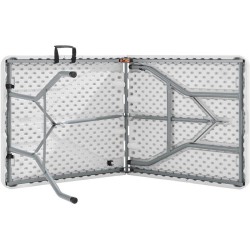 Table de réception pliante - TERRANOVA - Blanche - Structure acier et Plateau...