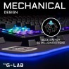 Clavier Gamer - The G-Lab - KEYZ CARBON E - Mécanique (Switch Bleu) - Rainbow...