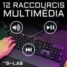 Clavier Gamer - The G-Lab - KEYZ CARBON E - Mécanique (Switch Bleu) - Rainbow...