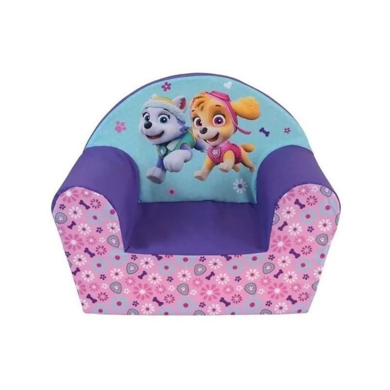 PAT PATROUILLE Fille fauteuil club en mousse pour enfant