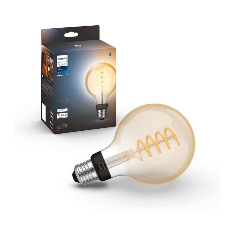 Philips Hue White Ambiance, ampoule LED connectée E27 Filament G93