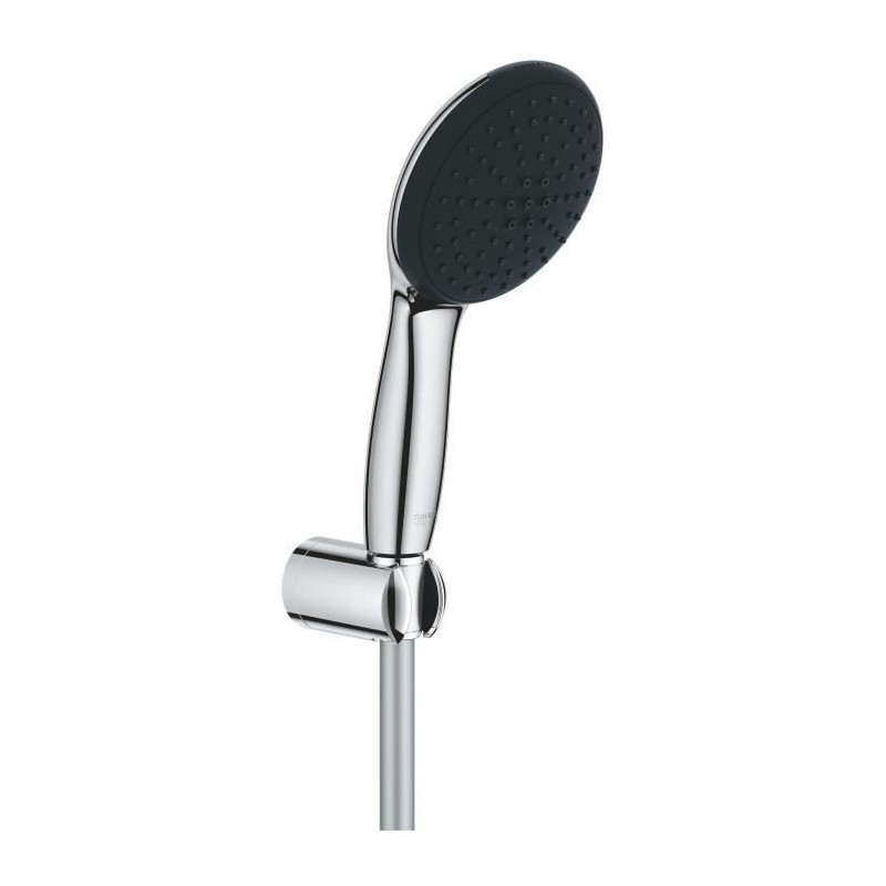 Ensemble de douche avec pommeau 2 jets, support et flexible - GROHE Vitalio S...