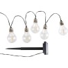 Guirlande solaire guinguette GALIX - 10 LED multicolores a filament - Extérieur