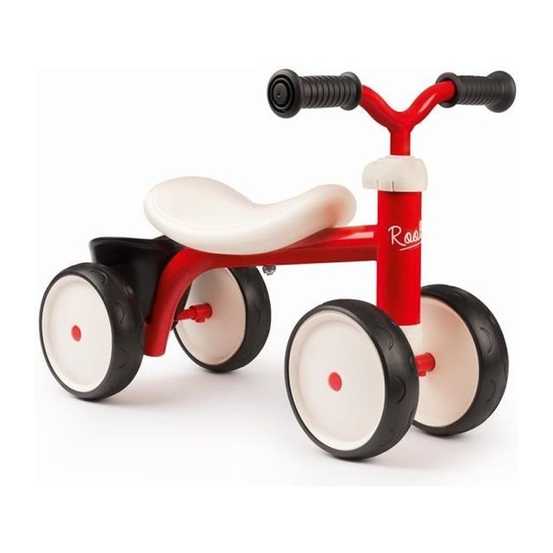 Porteur Métal Rookie - Rouge - SMOBY - Pour Enfant des 12 mois - 4 roues sile...