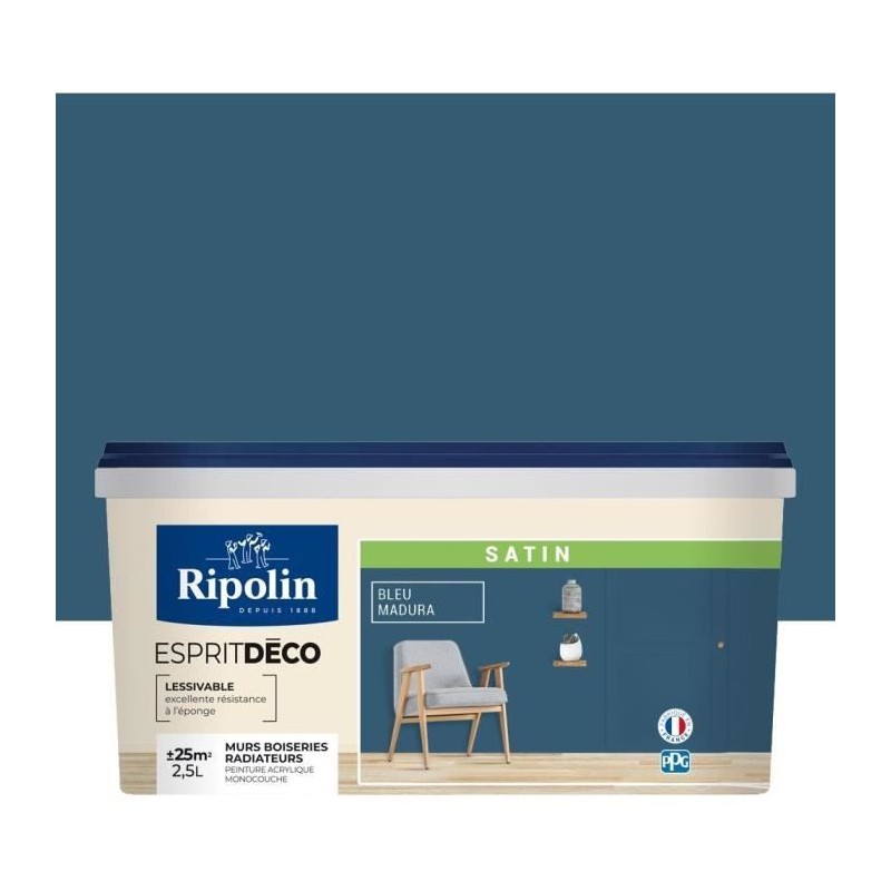RIPOLIN ESPRIT DECO SAT BLE MADURA SATIN 2.5L
