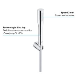 Pommeau de douche GROHE Vitalio Get Stick - 1 jet - technologie anti-brûlure ...