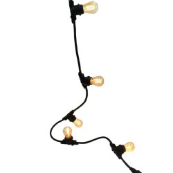 Guirlande lumineuse LED Link Me Light - 10 ampoules - douille E27 - blanc cha...