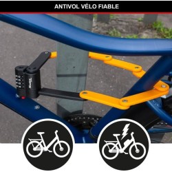 Antivol Vélo a Code - MASTER LOCK - 8336EURDPRO - Acier Trempé, Combinaison P...