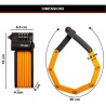 Antivol Vélo a Code - MASTER LOCK - 8336EURDPRO - Acier Trempé, Combinaison P...