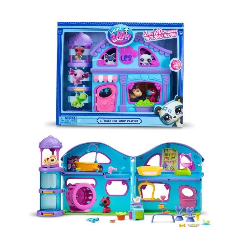 La Grande Maison - BANDAI - Littlest Pet Shop avec 3 pets dont 1 exclusif