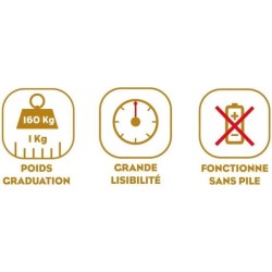 Pese-personne - LITTLE BALANCE - 8135 - PRO M 160 - Balance mécanique - 160 k...