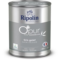 Peinture O'PUR murs, boiseries & radiateurs - RIPOLIN - 472824 - Gris galet -...