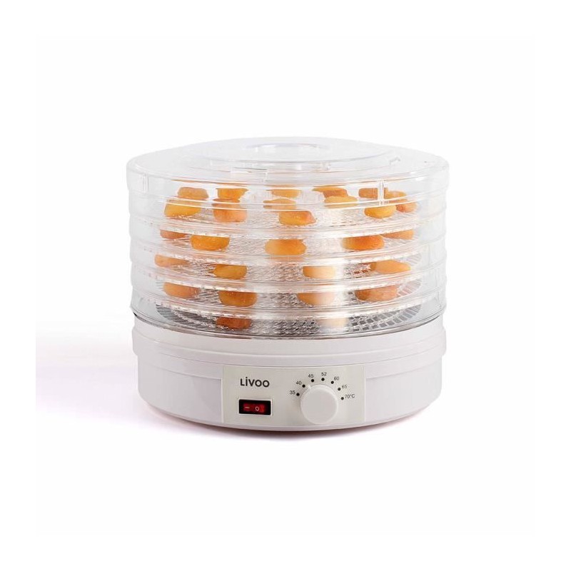 Déshydrateur - LIVOO - DOM202 - 5 plateaux de dessiccation - thermostat - int...