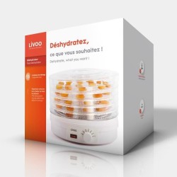 Déshydrateur - LIVOO - DOM202 - 5 plateaux de dessiccation - thermostat - int...