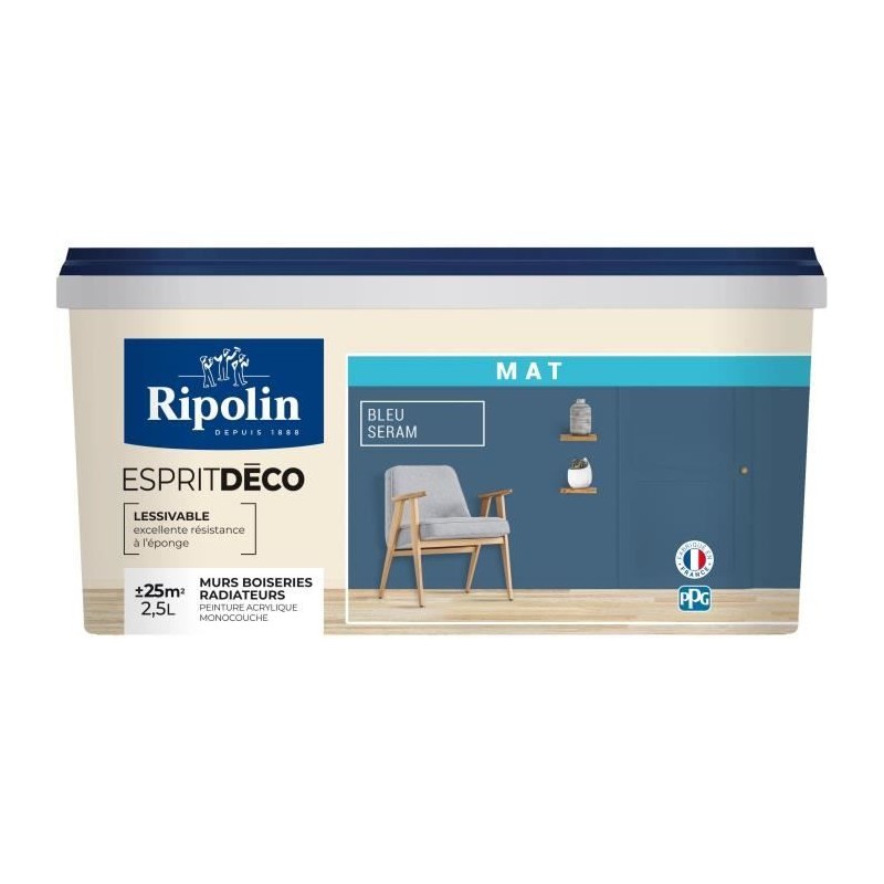 RIPOLIN Peinture esprit deco multi-supports 2,5l