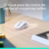 Souris - Sans fil - Logitech - Signature M650 - Blanc - Droitier