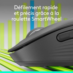 Souris - Sans fil - Logitech - Signature M650 L - Graphite - Droitier