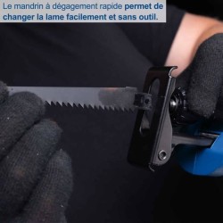 Scie sabre sans fil BC-RS250-X - brushless coupe max 115mm tous matériaux + 2...