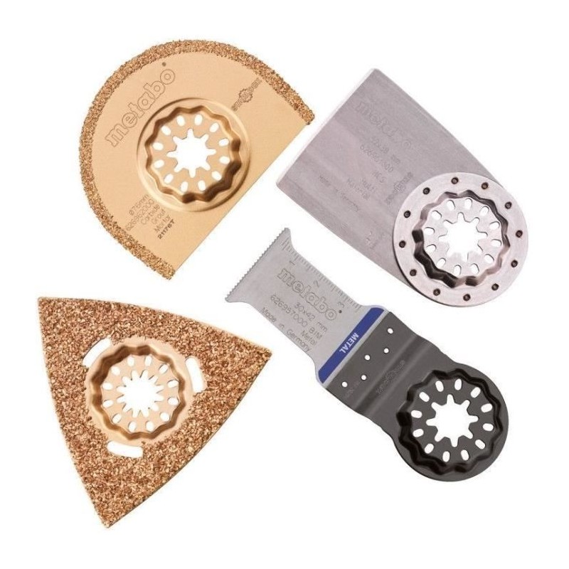 Set Accessoires pour carrelage - METABO - Multitool MT18 - 4 pieces - Starloc...