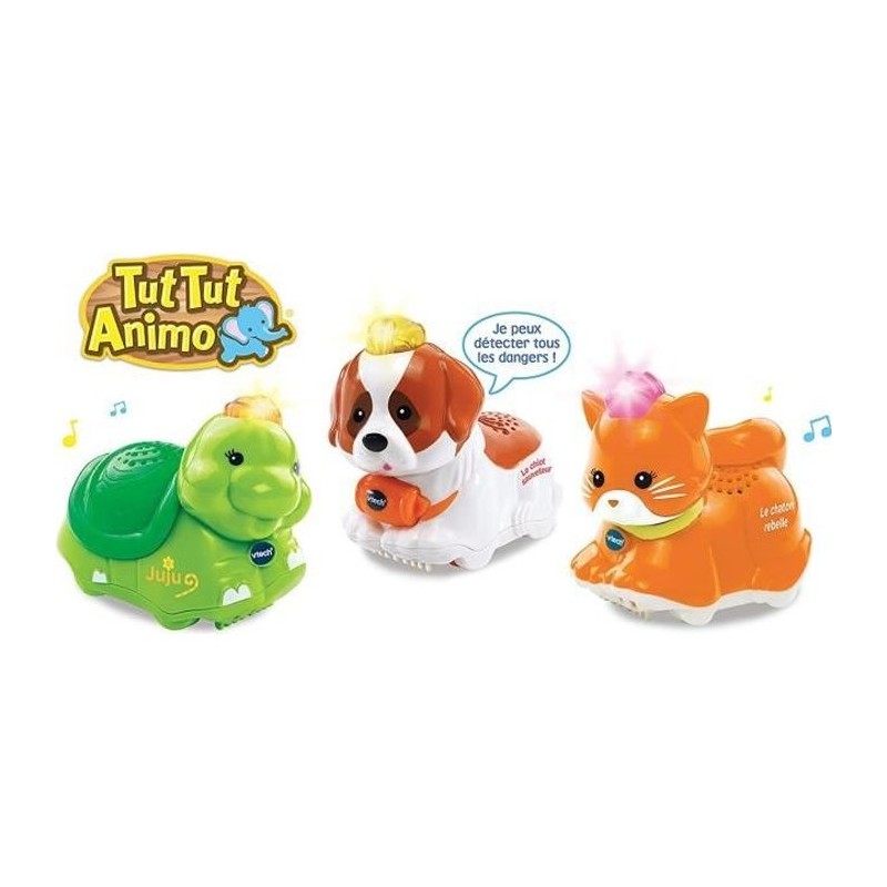 Coffret Trio Tut Tut Animo VTECH - Animaux Domestiques - 3 animaux