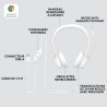Casque - Filaire - Logitech - H390 - USB - Anti-parasite - Blanc