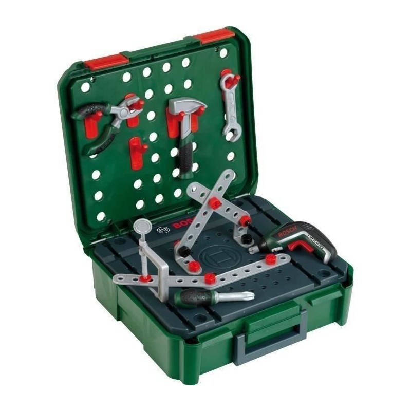 Mallette établi Bosch avec visseuse électronique Ixolino II et accessoires - ...