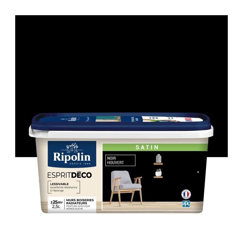 Peinture Couleur Intérieure Satin pour Cuisine Salle Salon Chambre - sur Murs...