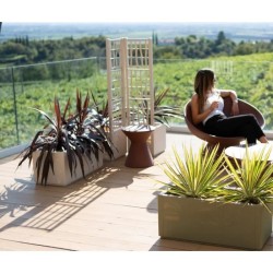 STEFANPLAST Bac a fleur/Jardiniere ETHICA rectangulaire 80 cm - 80x36xh 35 cm...