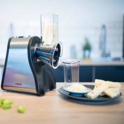 Râpe électrique multifonctions LIVOO DOP192 - Noir et gris - 4 cônes intercha...