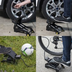 Pompe a Pied Double Piston manometre digital de 0.05 jusqu'a 7 bars- MICHELIN...