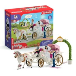 Figurine La caleche des mariés, des 5 ans, schleich 42641 HORSE CLUB,