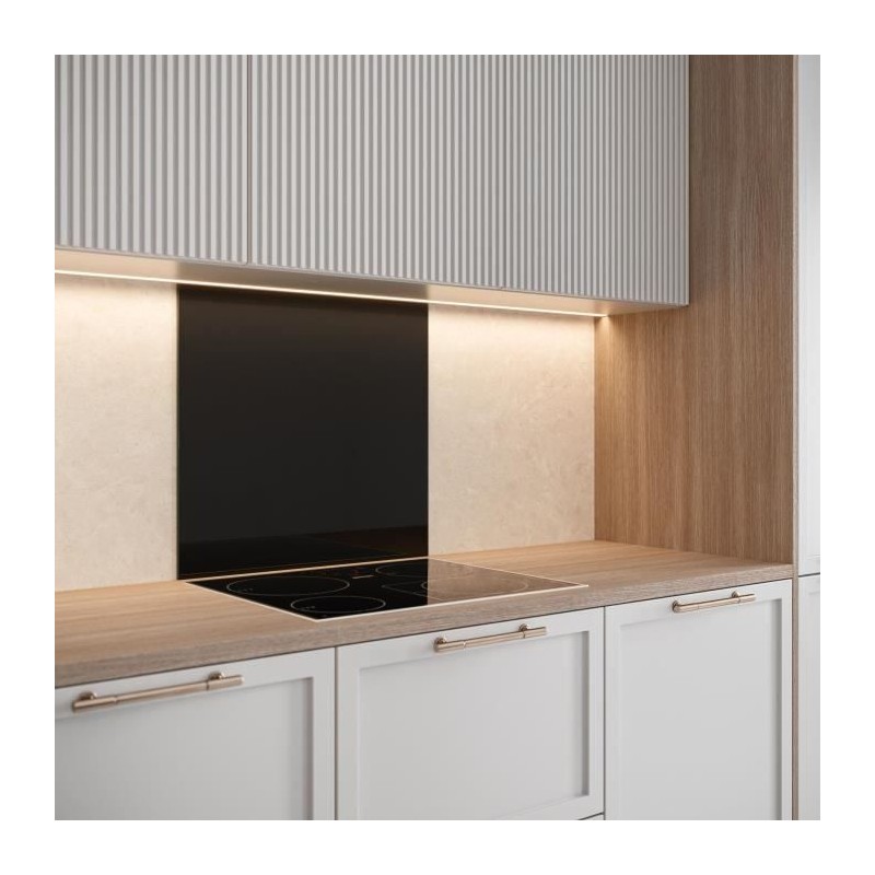 Credence - SAINT GOBAIN - Noir mat - Verre - 45x90