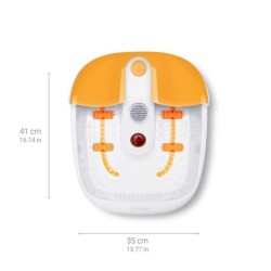 Medisana Bain de Pieds avec Massage de la Zone Réflexe des Pieds, Bain de Pie...