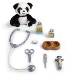 Smoby - Chariot Vétérinaire  de Zoo - Peluche Panda - Nombreux accessoires in...