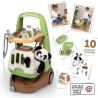 Smoby - Chariot Vétérinaire  de Zoo - Peluche Panda - Nombreux accessoires in...