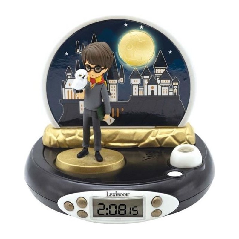 Réveil Projecteur Harry Potter 3D - Sons magiques - LEXIBOOK