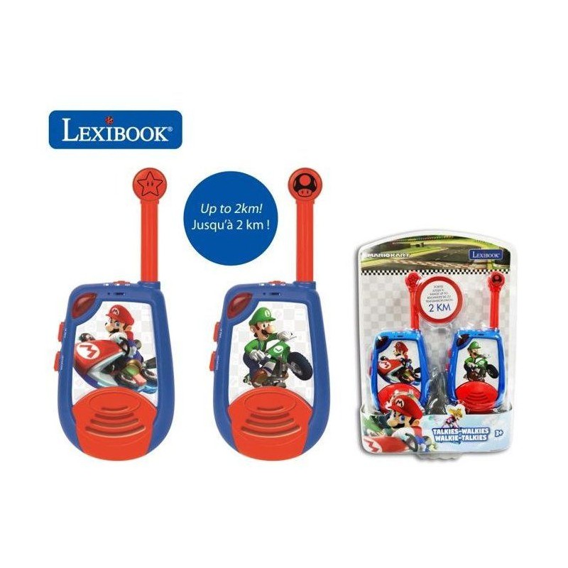 Talkie-Walkies Digitaux Mario Kart - LEXIBOOK - Portée 2km - Fonction morse l...