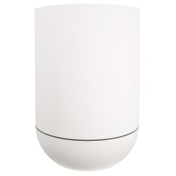 Bac a fleurs rond - RIVIERA - GRANIT TULIPE - Plastique - D40 x H57 cm - Blanc